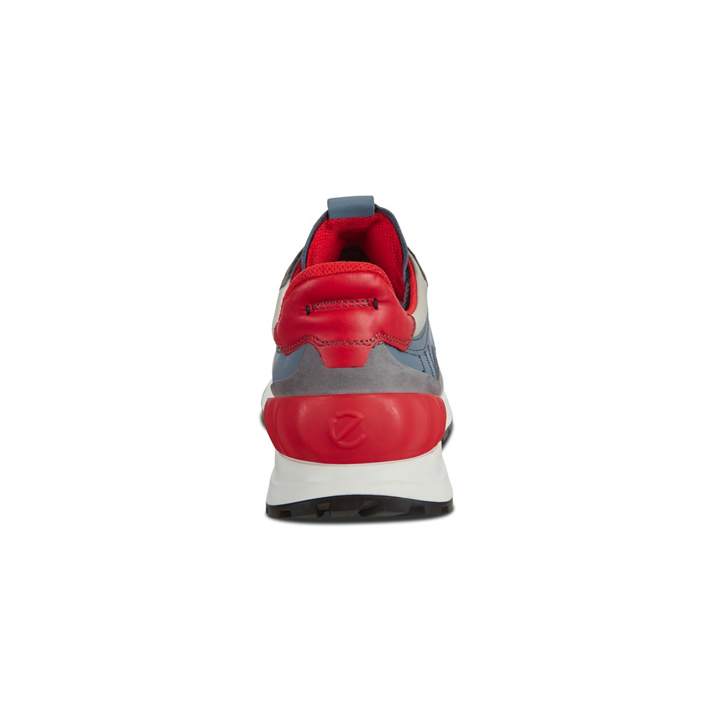 Tenis Hombre - ECCO Astirs - Grises/Azules/Rojos - LJF582137